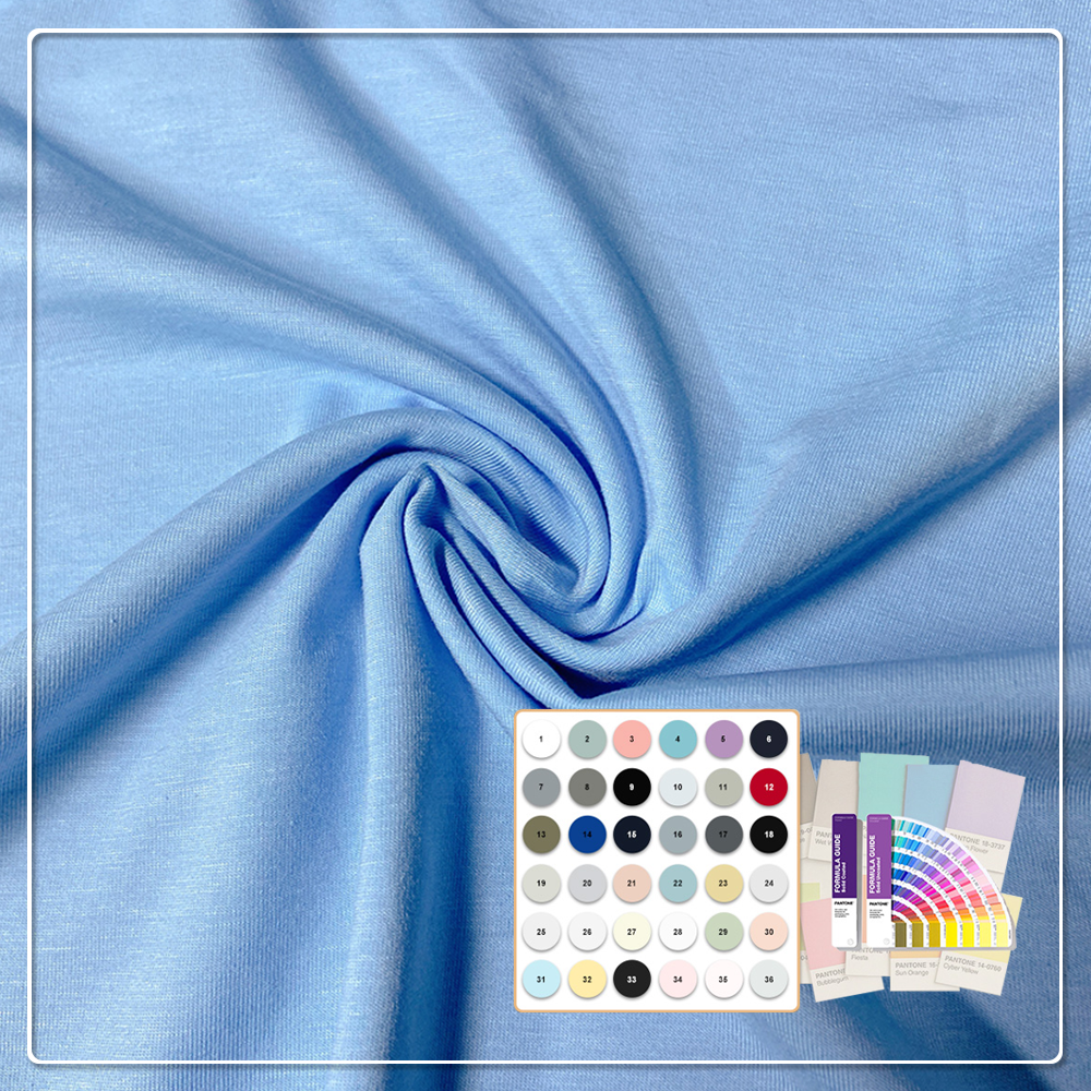 190G 60% Cotton 40% Polyester CVC Jersey – Breathable, Comfortable Dyed Fabric for T-Shirts
