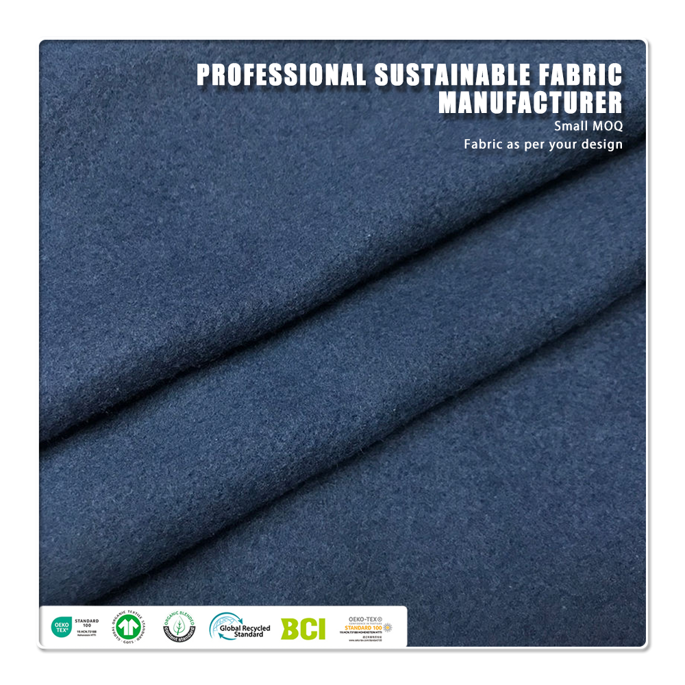 Soft Stretch Breathable 60% Cotton 40% Polyester Anti-UV Eco-Friendly 260 GSM Fleece Fabric for Activewear & Baby/Kids Garments