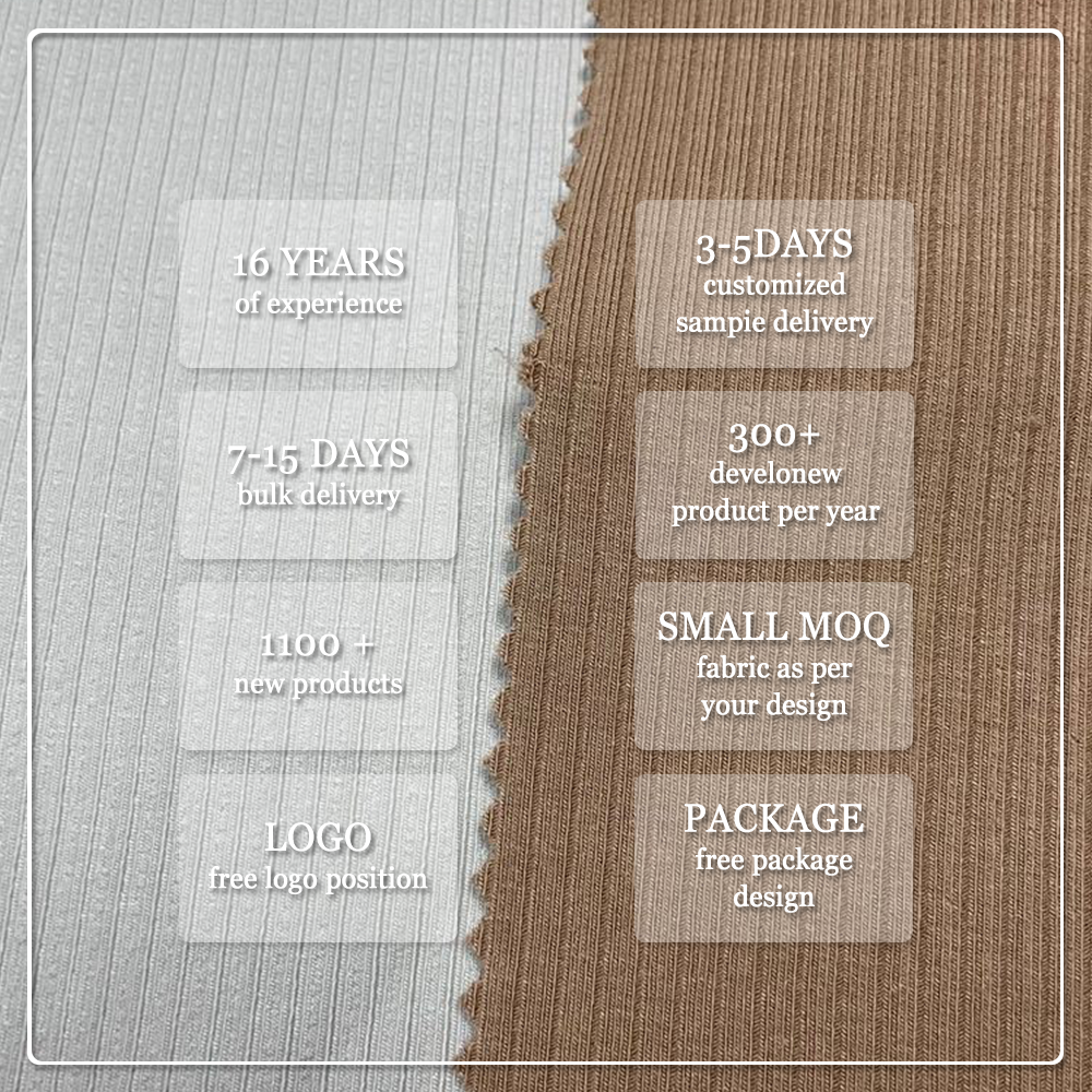 Eco-friendly 380GSM Modal/Cotton Blend Stretch Wicking Breathable Knit Rib Fabric for Dancewear & Loungewear Apparel