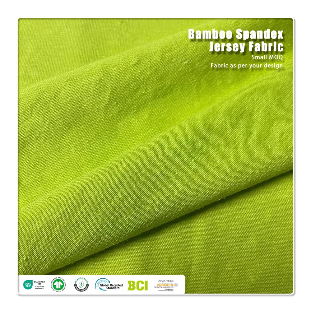 67% Bamboo 28% Acrylic 5% Spandex – 300gsm Eco-Friendly Knitted Jersey, Anti-Bacteria Moisture-Absorbent for Girls' Apparel