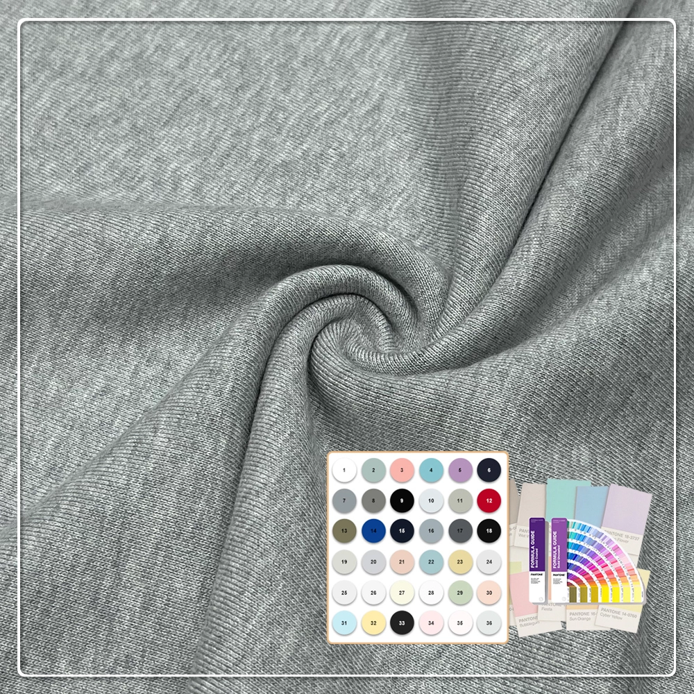 Comfortabele Zachte 420gsm 70%Bamboe 30%Biologische Katoen Franse Terry Stof Voor Hoodies