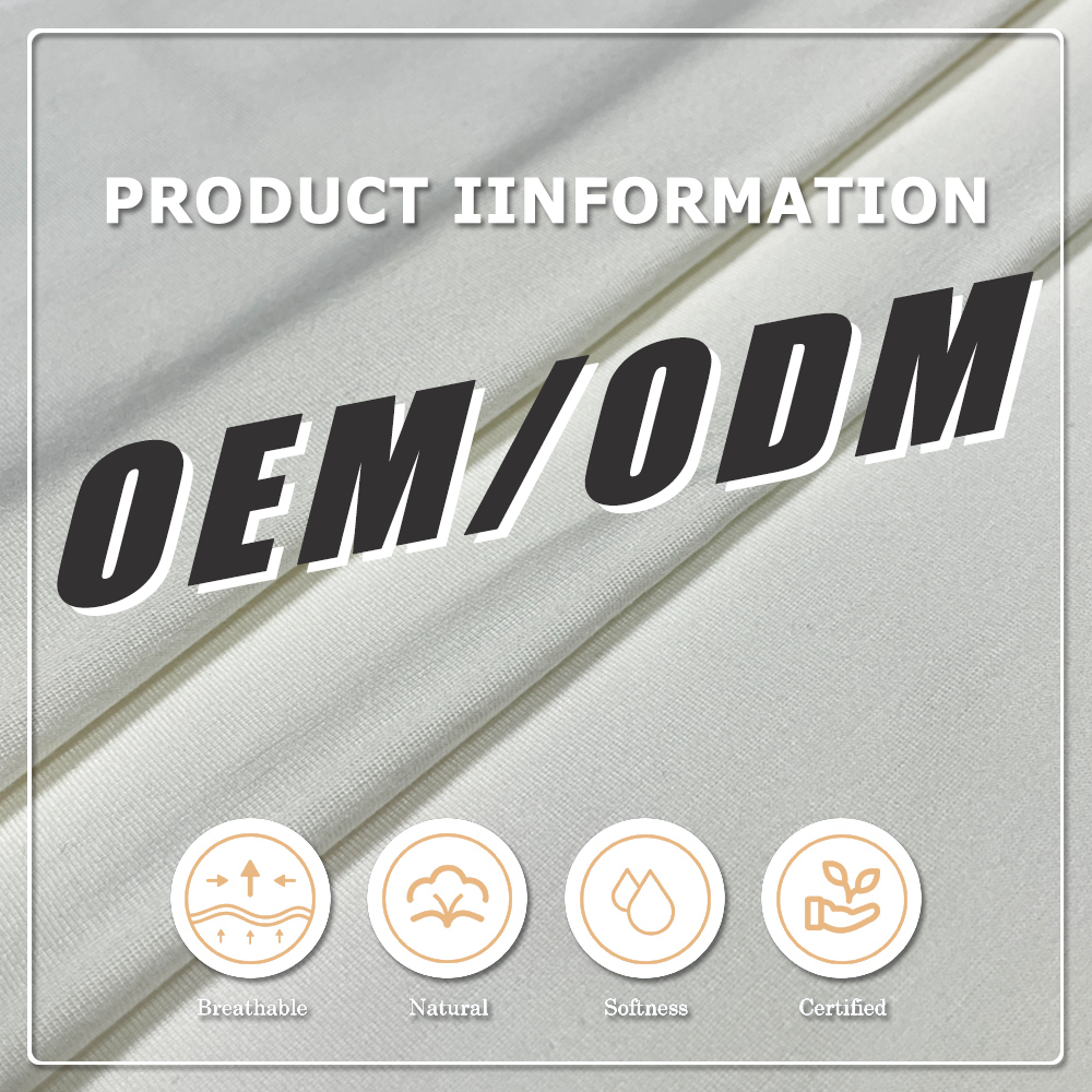 Soft New Product Launch Stretch Organic Cotton Seacell Jersey Fabric Knitted Plain Dyed for Underwear and Sportswear