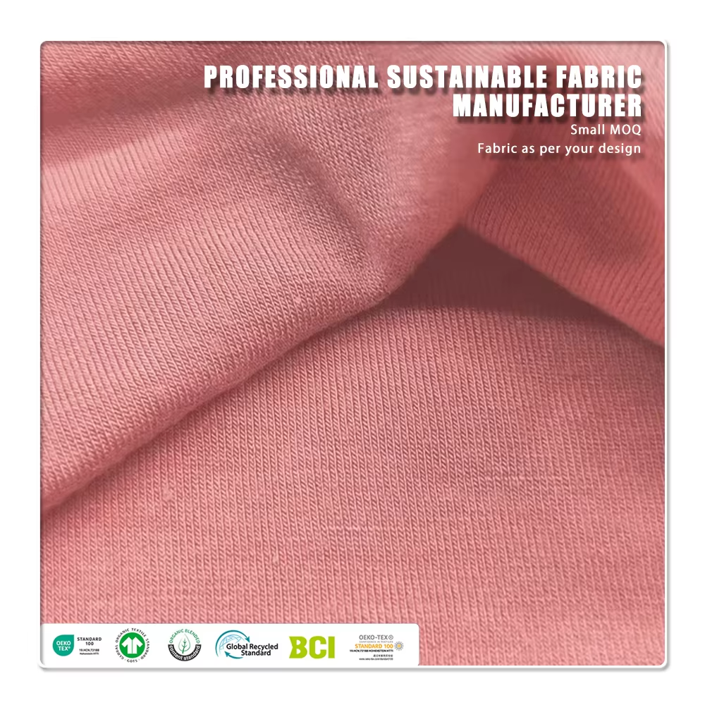 Eko snabbtorkande rayon-jersey – 97 % viskos, 3 % elastan, lättviktig och sträckbar för sportkläder och fitnesskläder