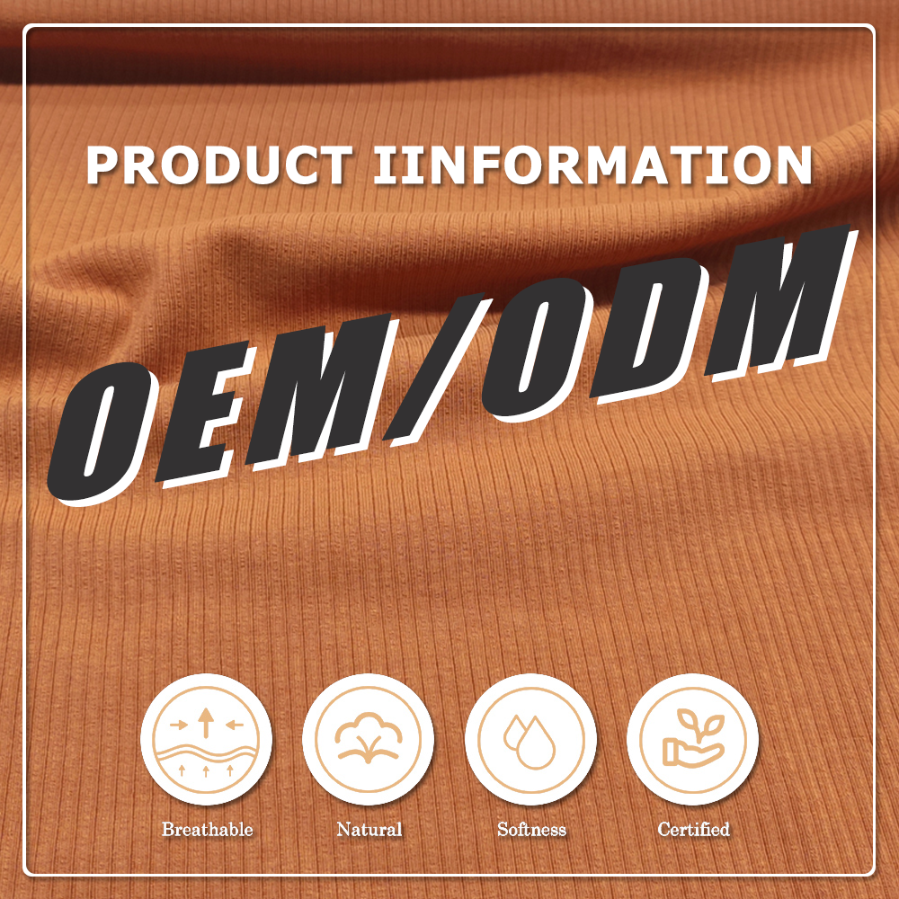 Fashion Soft Eco-Friendly Moisture-Absorbent Breathable 48% Organic Cotton 47% Modal 5% Spandex Fabric for Pajamas