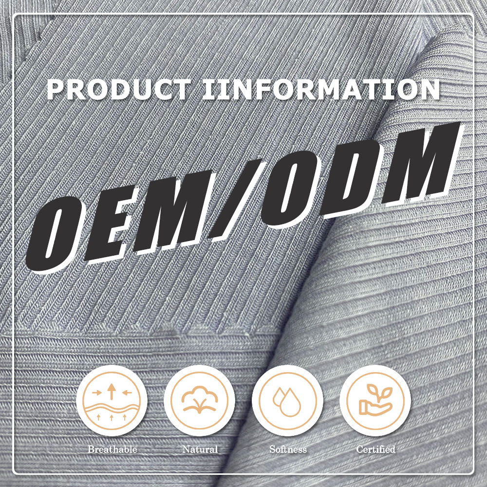 OEM&ODM, φιλικό προς το περιβάλλον, εξαιρετικά μαλακό ύφασμα rib 2*2 από 100% πολυεστέρα, 210gsm, αντιστατικό, ελαστικό, ελαφρύ, για γυναικείες φούστες