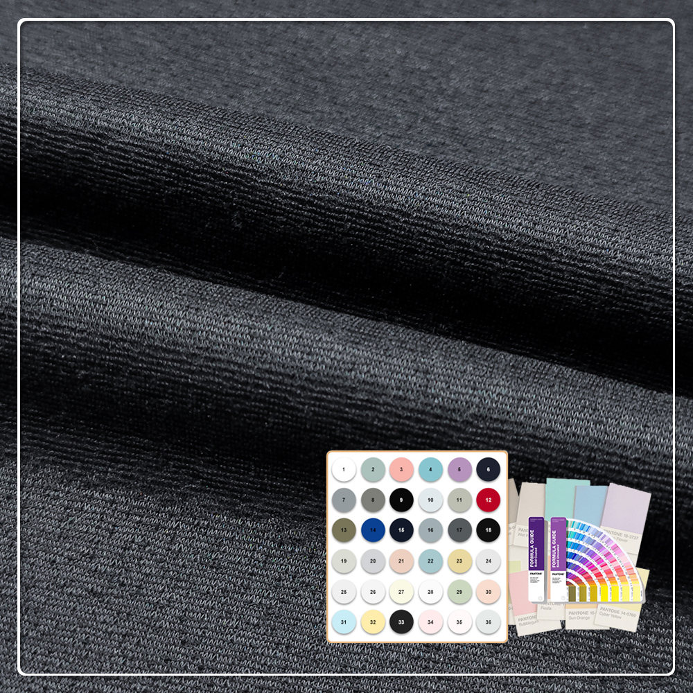 Utmärkt formstabilitet och veckmotstånd. Tyg i 280 gsm, 95 % polyester och 5 % spandeks.