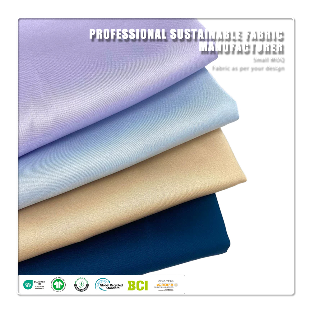 New Developed 100% Polyester Single Jersey Fabric for Girls Knitted Plain Dyed Dress Fabric