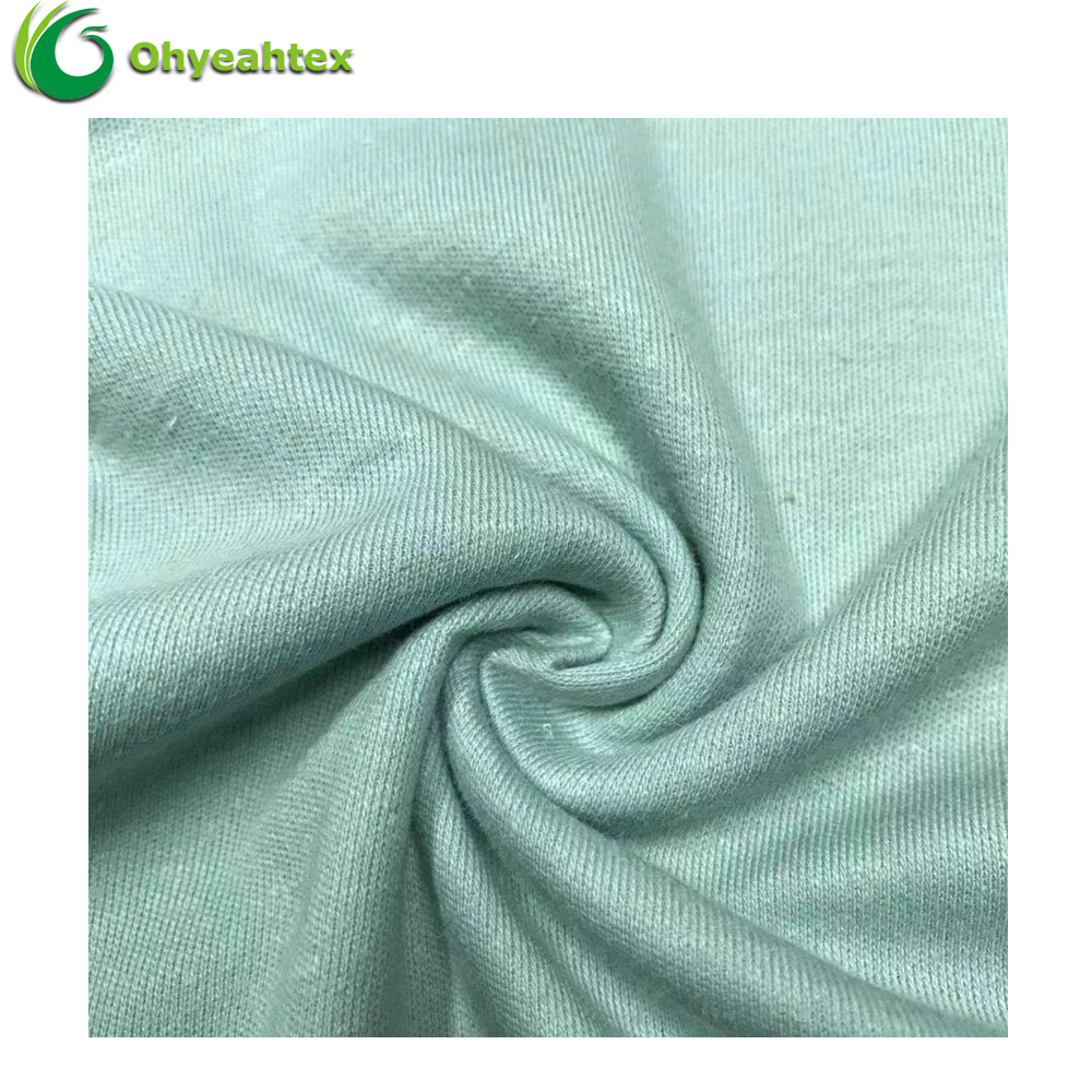 Sustainable Knitted 95% Cotton 5% Spandex Jersey Fabric Moisture-Absorbent Breathable Lightweight 170GSM for Sweatshirt