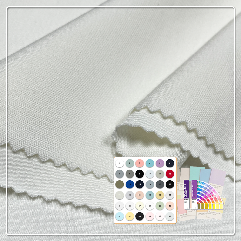 Soft New Product Launch Stretch Organic Cotton Seacell Jersey Fabric Knitted Plain Dyed for Underwear and Sportswear