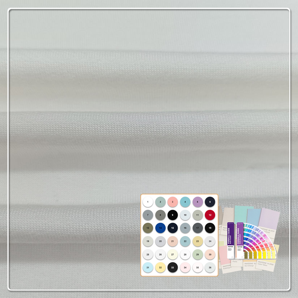 Smooth Anti-Bacteria 71% Bamboo Lyocell 24% Chitosan 5%% Spandex French Terry Fabric for Sleepwear