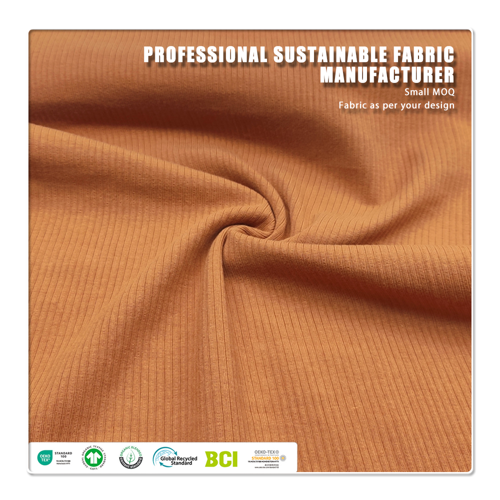 Fashion Soft Eco-Friendly Moisture-Absorbent Breathable 48% Organic Cotton 47% Modal 5% Spandex Fabric for Pajamas