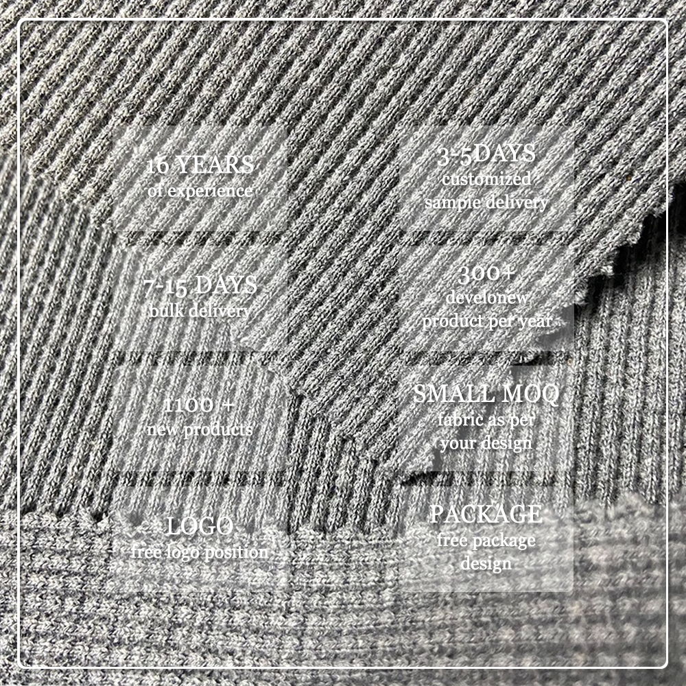 Oeko-Tex Standard 100 Organic Cotton Knit Fabric Breathable Quick-Dry Wicking Heavyweight 400gsm Waffle for Blankets & Throws