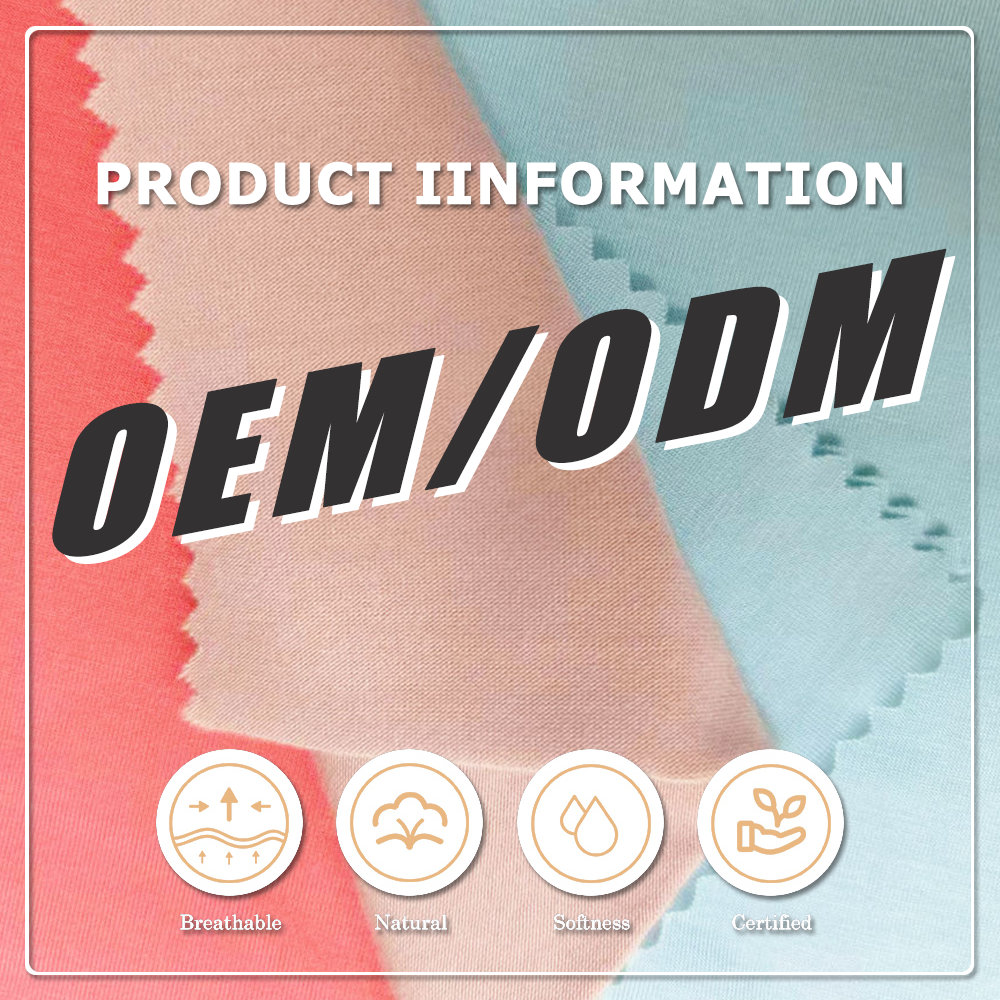 Oeko-Tex Standard 100 Knitting Single Jersey Modal Fabric 220gsm 180cm Width 40s Yarn Count Make-To-Order