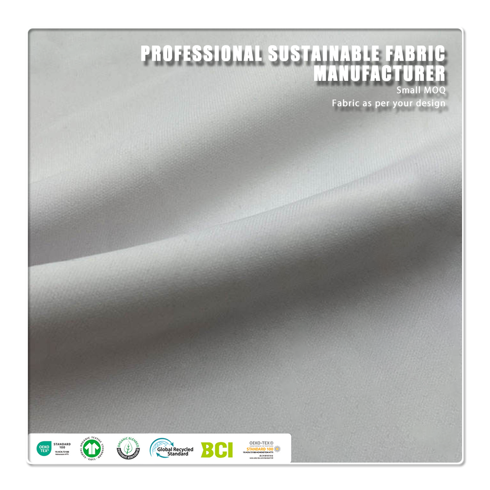 Natural, environmentally friendly, antibacterial and deodorizing 290gsm 63% Bamboo 27% Organic cotton 10% Spandex Jersey fabric is suitable for high-end sports warm clothing