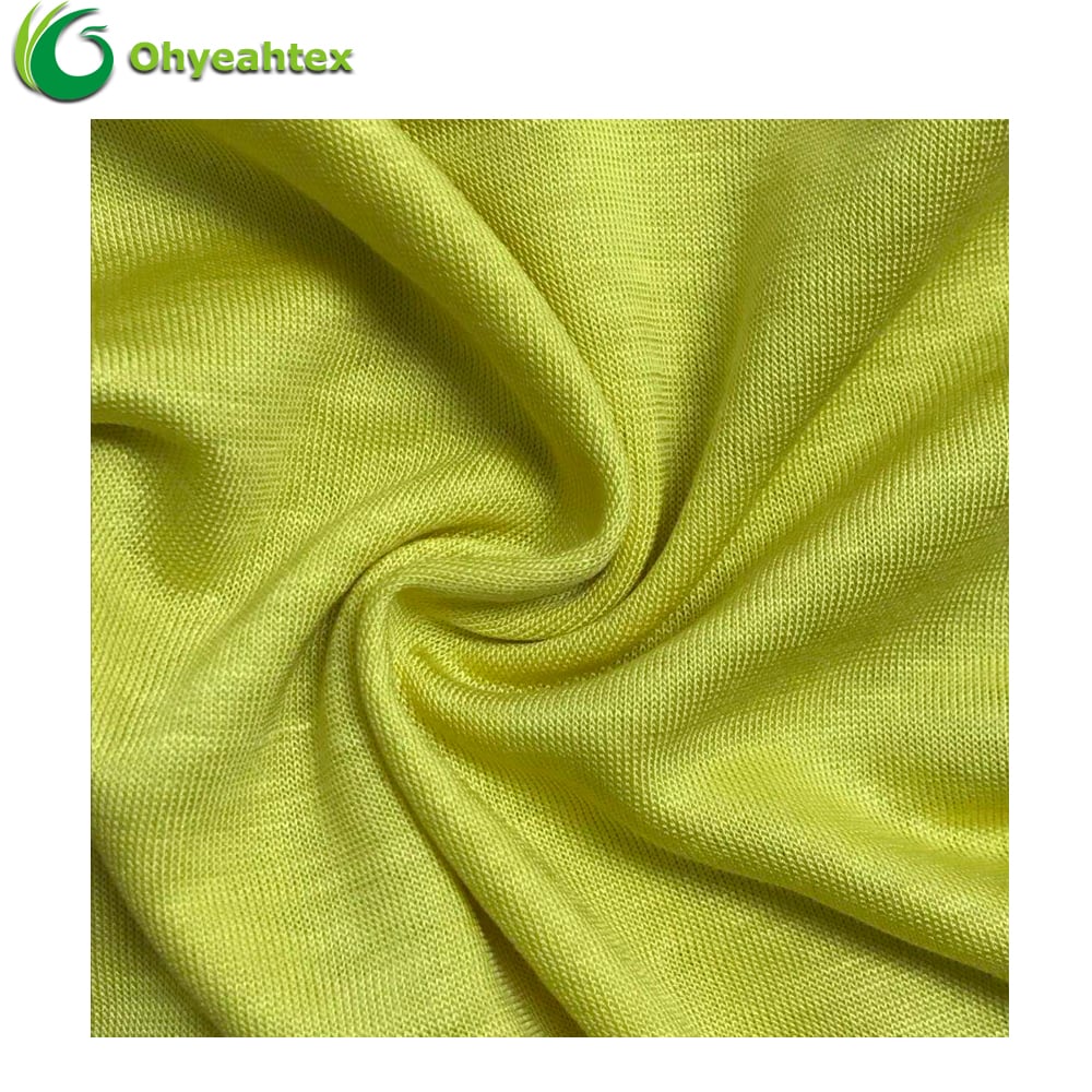 Soft Skin-Friendly 50% Milk Protein 50% Lyocell Single Jersey – Eco-Friendly Plain Knitted Lightweight 120gsm Fabric for Bedding Use