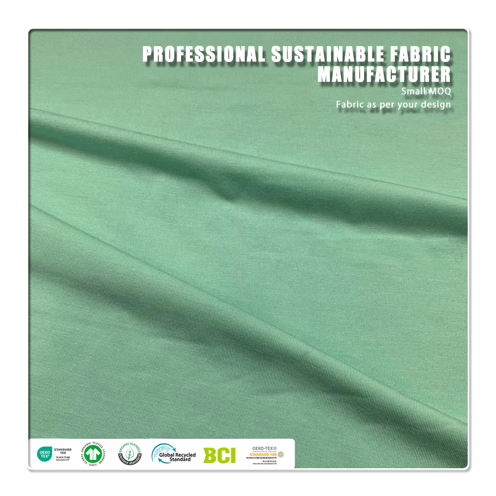 OEM&ODM Eco-friendly, Anti-Pill, Plain Dyed, Single Jersey 95% Viscose 5% Elastane Katamtamang Timbang na Telang para sa Panloob, Gawa Ayon sa Order