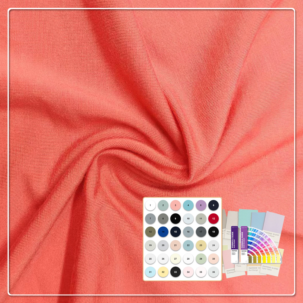 Oeko-Tex Standard 100 Knitting Single Jersey Modal Fabric 220gsm 180cm Width 40s Yarn Count Make-To-Order