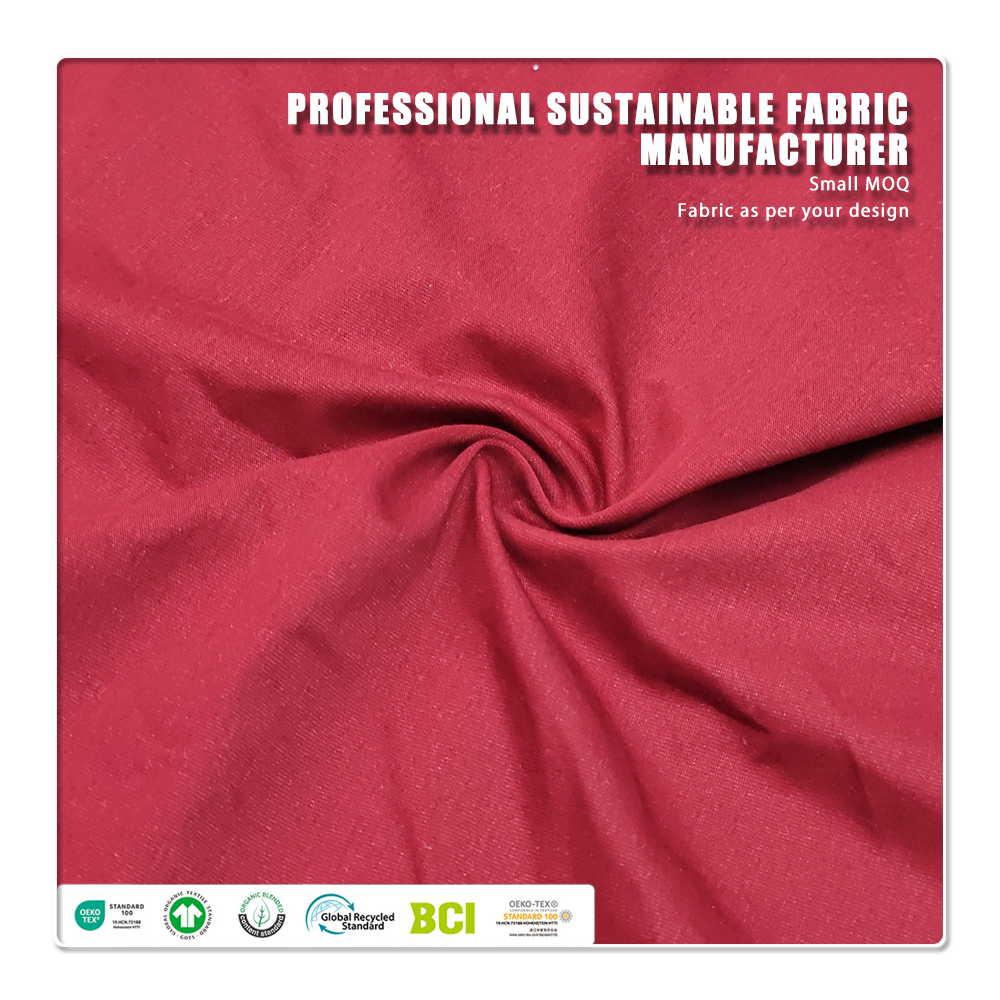 Oeko-gevrugte 170gsm/175cm Gemeriseerde Katoen-Spandex Jersey - Aktiewe Verf vir Hoëkwaliteit T-hemde