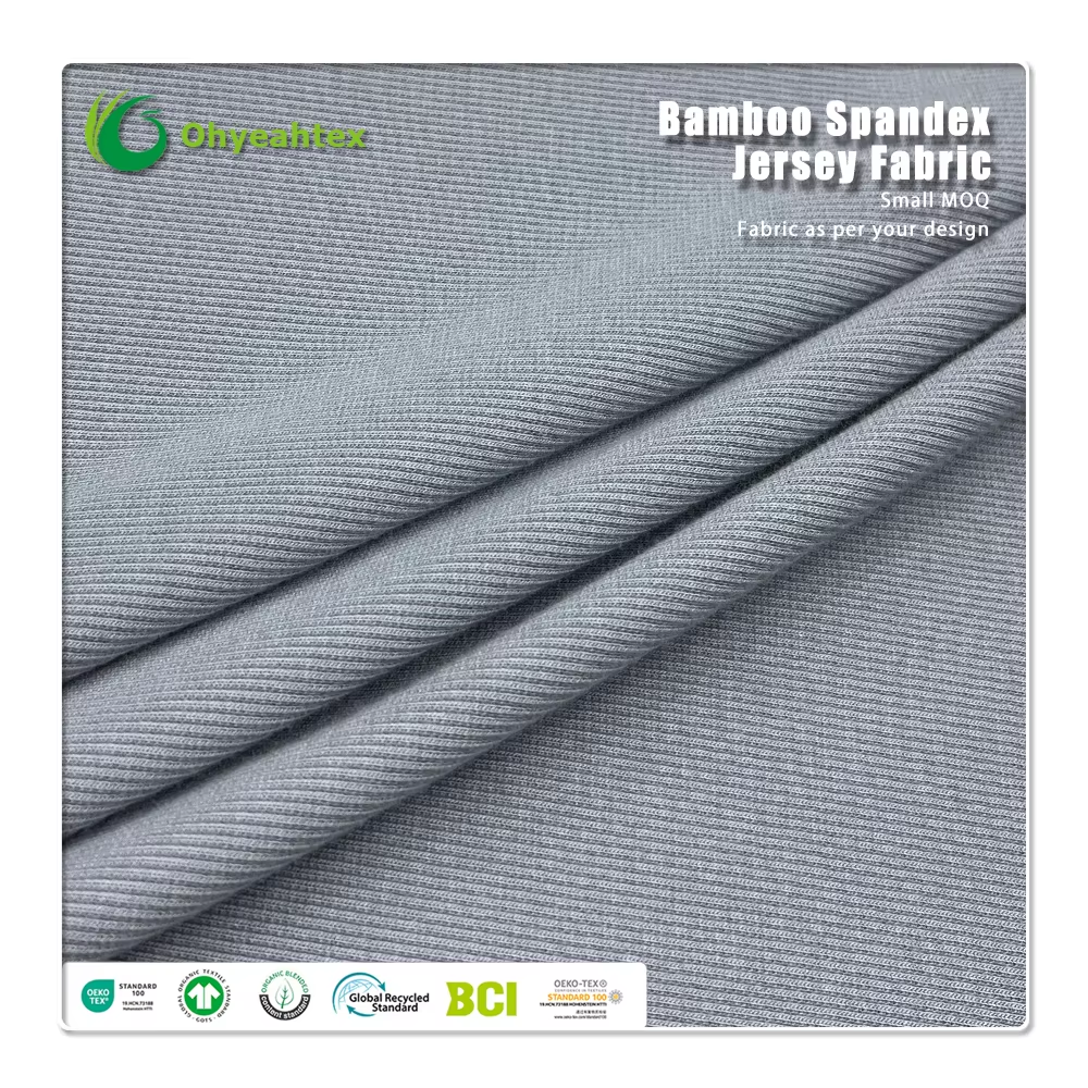 Recycled Polyester Spandex Double Faced Fabric – 79% Recycled Polyester 21% Spandex, Eco-Friendly Breathable Anti-UV High Elasticity for Swimsuits