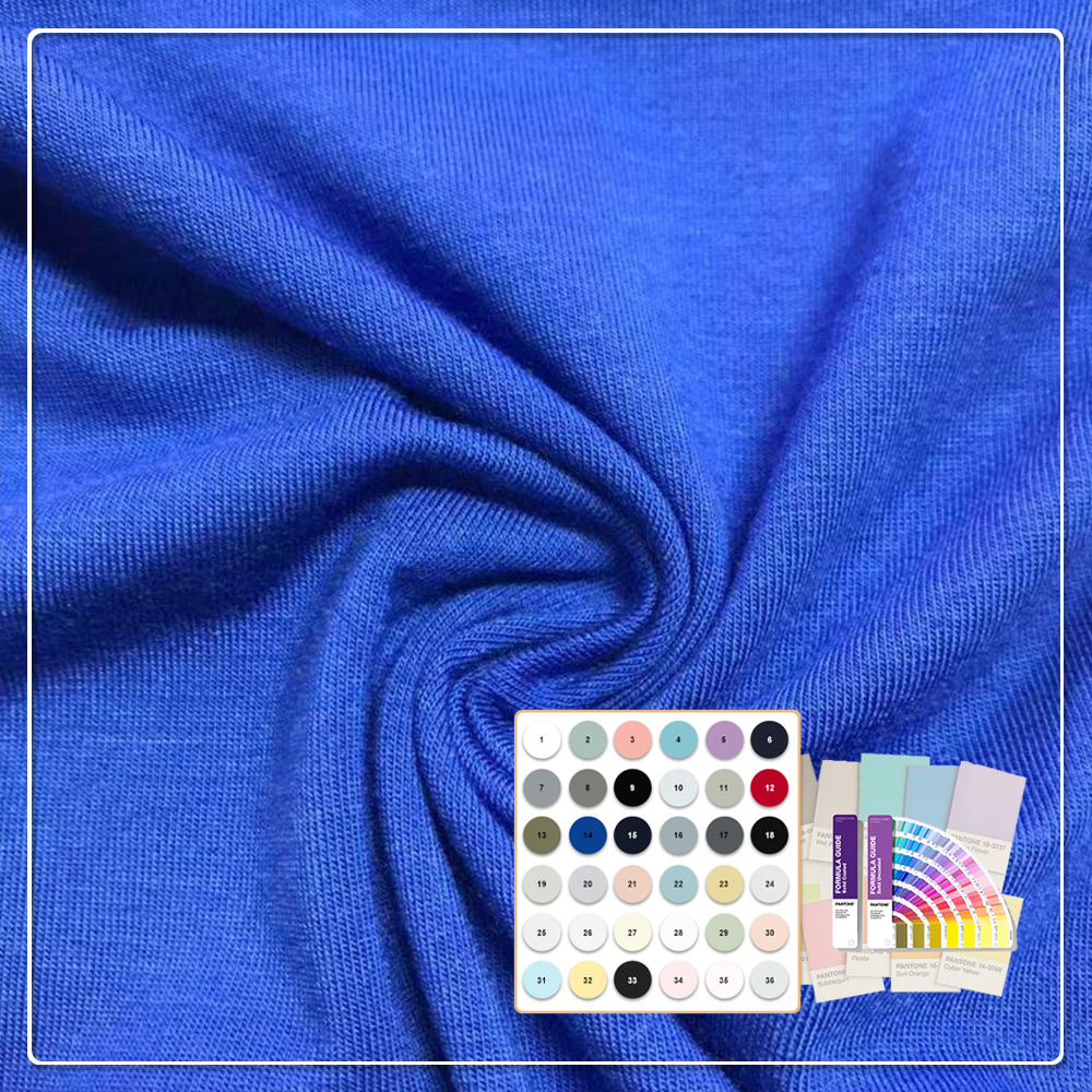 Eco-Multifunktions-Modal-Jersey – 92 % Modal, 8 % Spandex (190 g/m²), feuchtigkeitsabsorbierend, atmungsaktiv und wärmeregulierend sowie antibakteriell