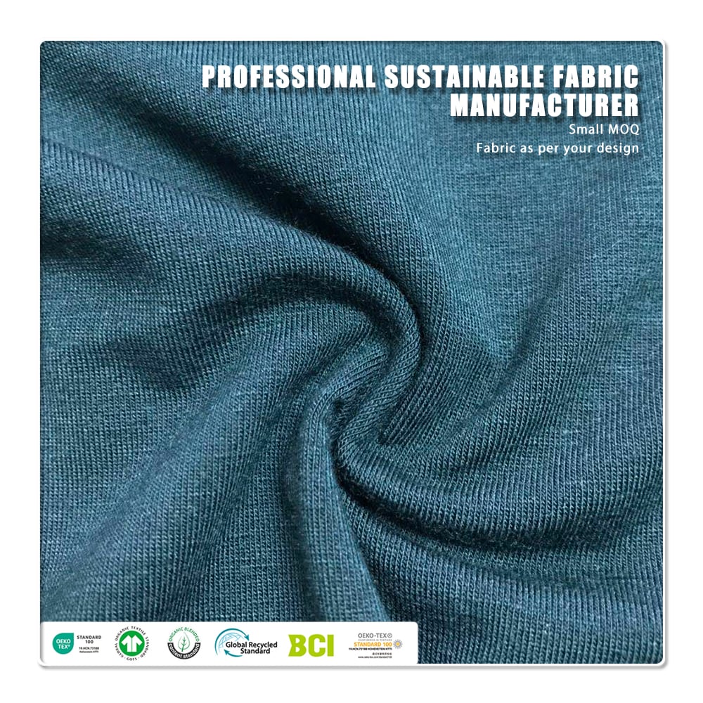 Cotton Spandex Jersey – 95% Cotton 5% Spandex, 185gsm Customizable Eco-Friendly Breathable Moisture-Absorbent Fabric for Clothing