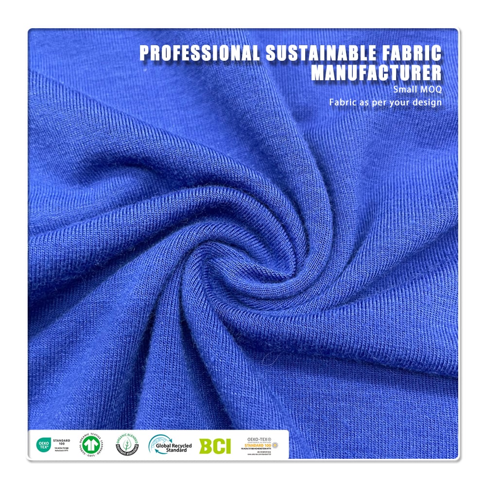 Eco-Friendly 320gsm French Terry – Organic GOTS Certified 100% Cotton Knitted Fabric for Women's Clothing & Apparel Making