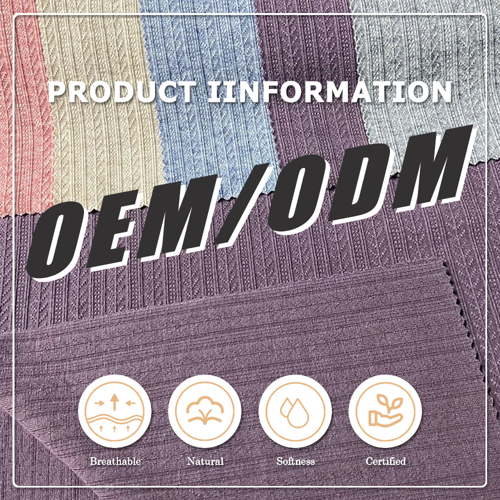 Tissu jersey côtelé 100 % polyester à motif jacquard fantaisie, extensible et résistant au rétrécissement, pour vêtements féminins