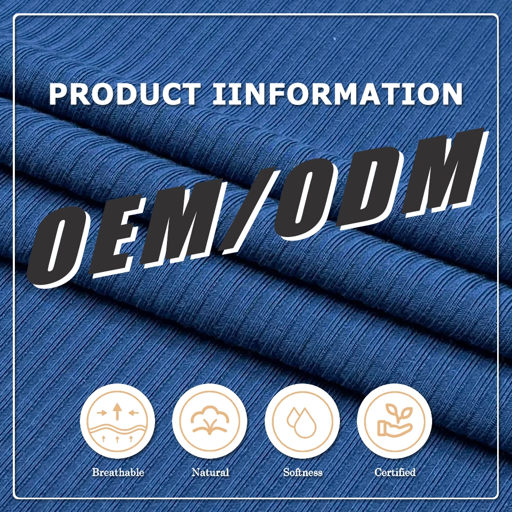 Moisture Wicking 290gsm 63%Bamboo 27%Organic Cotton 10%Spandex Jersey Fabric for Leggings & Sports bras