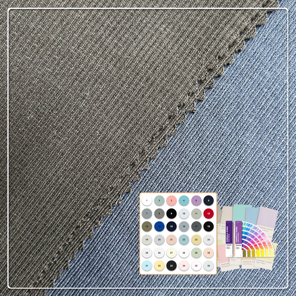 Eco-Friendly Stretch 68% Organic Cotton 28% Bamboo 4% Spandex 2x2 RIB Fabric Anti-Pill Wrinkle Resistant 400gsm for Apparel