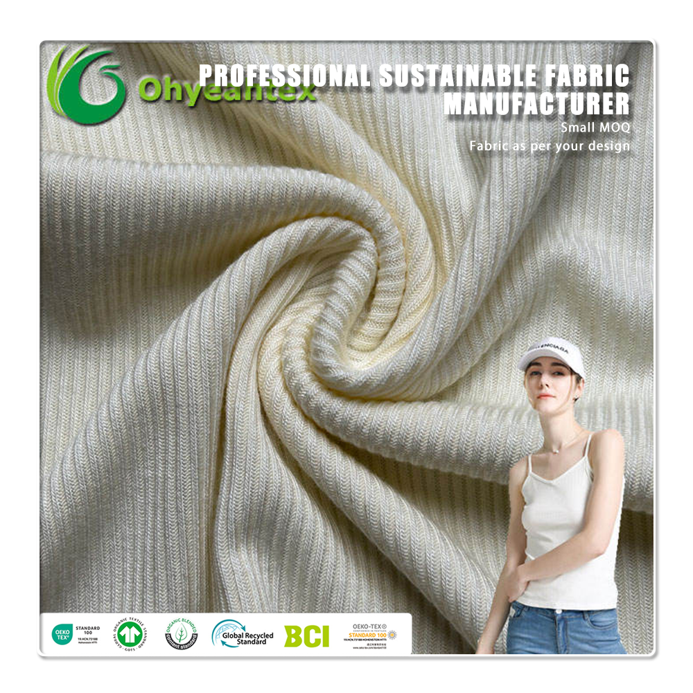 Gentle Touch Bamboo Rib Fabric – 4x4 Rib Knit, Eco-Friendly for Baby Apparel & Nursery Blankets