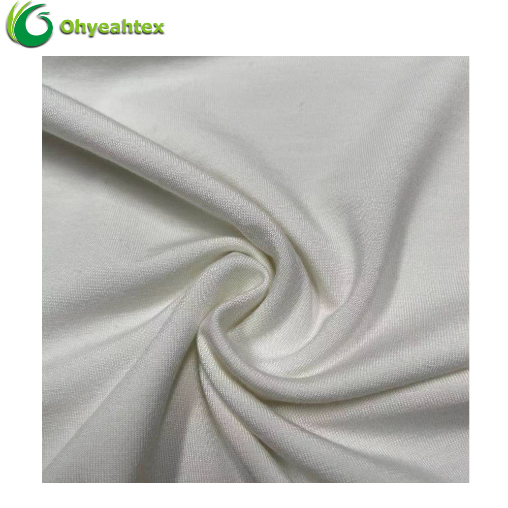Hemp Bamboo French Terry – Stretch Blend, Anti-Bacteria Moisture-Absorbent Eco-Friendly Medium Weight Fabric for Garments