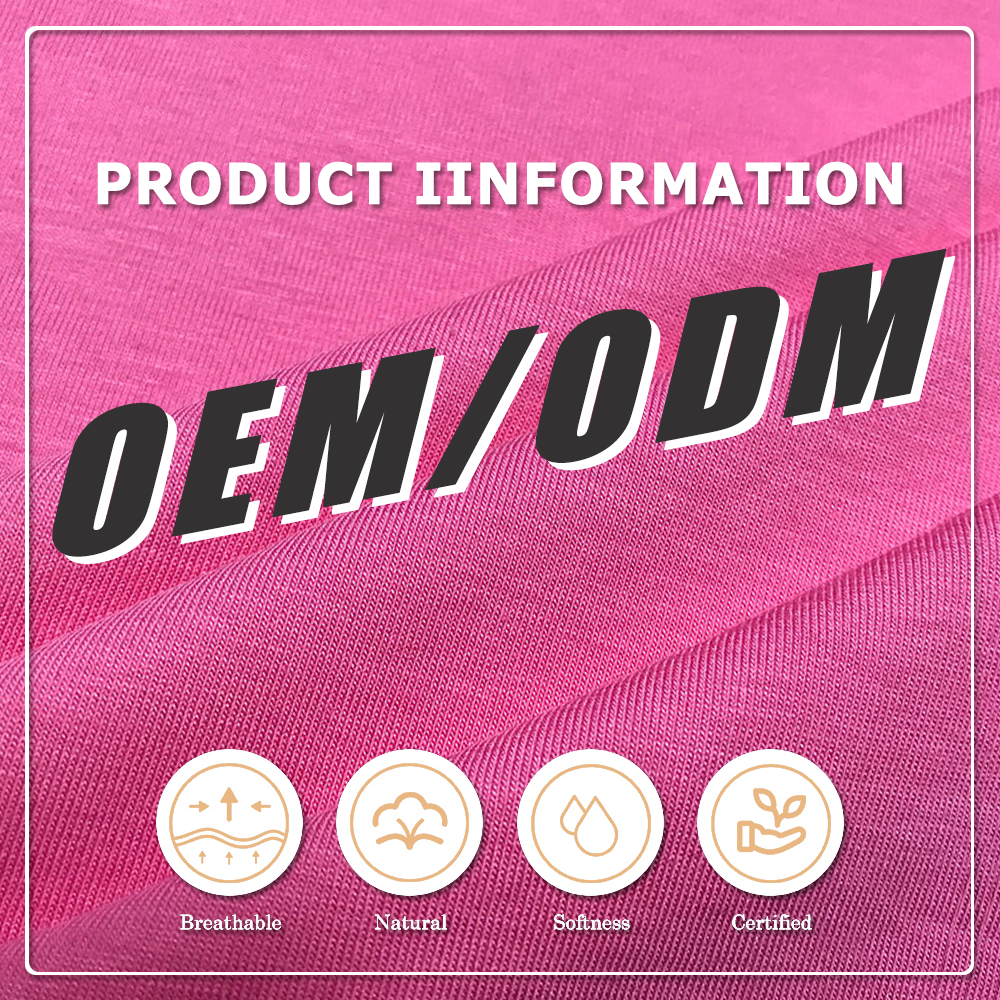 OEKOTEX-100-certifierad 100 % rayon enkel jersey-väv, lättviktig 160 g/m² med stretch för kläder och beklädnad