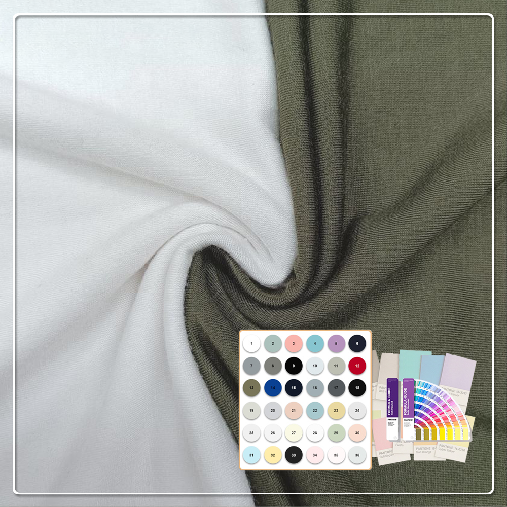 Breathable Stretch Stain Repellent Organic Eco-Friendly 68% Bamboo Lyocell 22% Chitosan 10% Spandex 220GSM Fabric for Overshirt