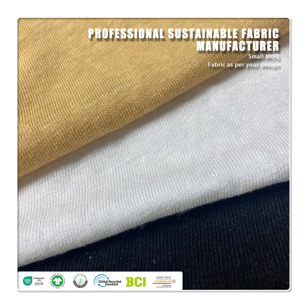 jersey composé de 95 % viscose et 5 % élasthanne – anti-boulochage, teint uni, poids moyen écologique, destiné aux sous-vêtements – fabrication sur mesure (OEM/ODM)