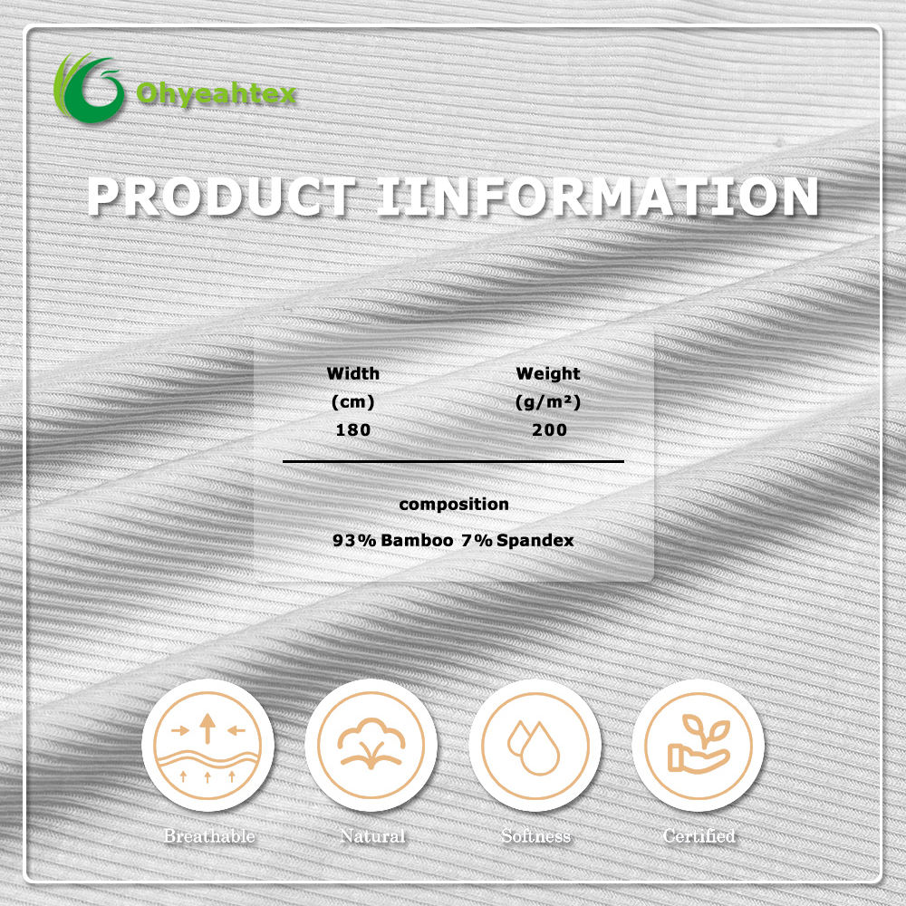 Gots Certified Eco-friendly 150gsm 70% Organic Cotton 30% Mint Viscose Knitted Jersey Fabric for Girls T-Shirts Skirts