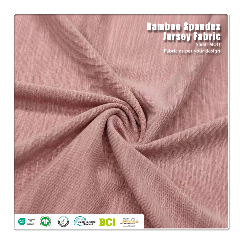 Ekologicky měkký modalový polyesterový slubový jersey: certifikován podle standardu OEKO-TEX®, odvádějící vlhkost, čtyřsměrně roztahovatelný pro prémiová trička