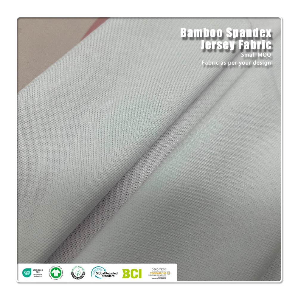 Skin-Friendly Base Jersey – 180gsm, 92% Cotton 8% Spandex, Smooth Stretch Fabric for Fitted Shirts & Dresses
