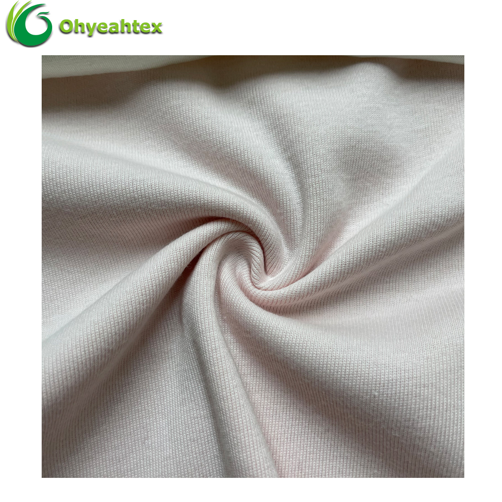 220gsm T-Shirt Jersey – 90% Cotton 10% Spandex, 40S+40D Comfortable Heat-Insulation Sustainable Plain Dyed Medium Weight