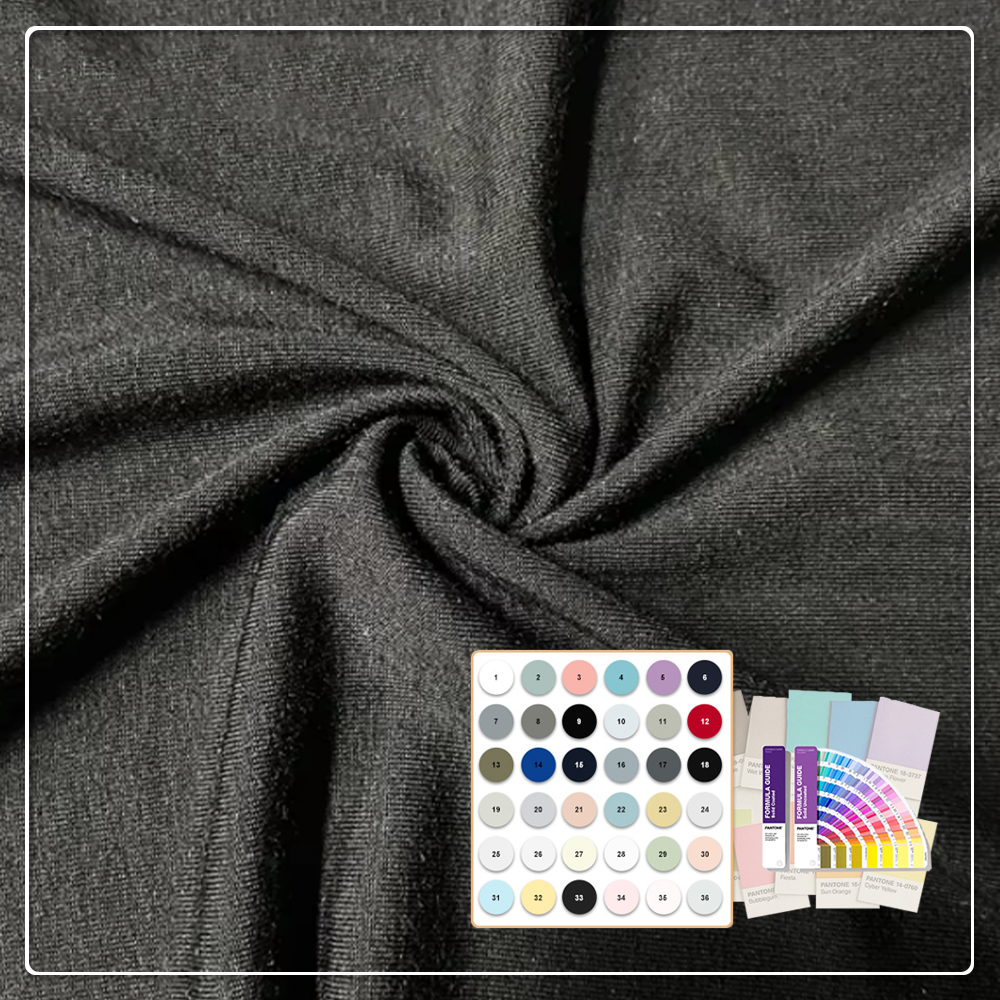 Sustainable Bamboo Lyocell Chitosan Knit Fabric with Anti-Pill & Stretch Features 260 GSM for Dresses