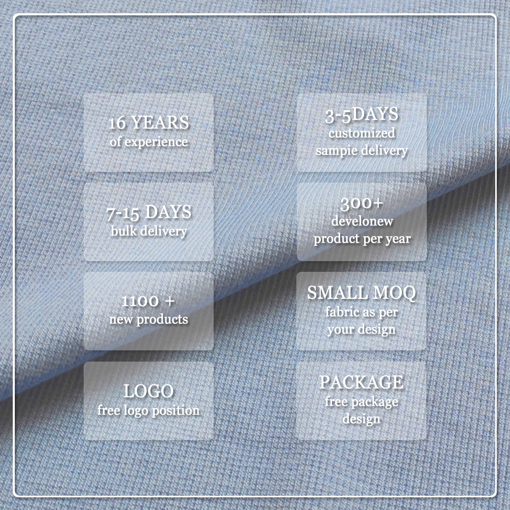 Extremely soft, smooth and skin-friendly. 220gsm 67% Bamboo 28% Organic cotton 5% Spandex jersey fabric is suitable for high-end underwear