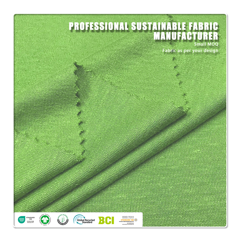 Eco-friendly Bamboo Hemp Interlock High Stretch Moisture-Absorbent Breathable Anti-Odor 240gsm Fabric for Sportswear.webp