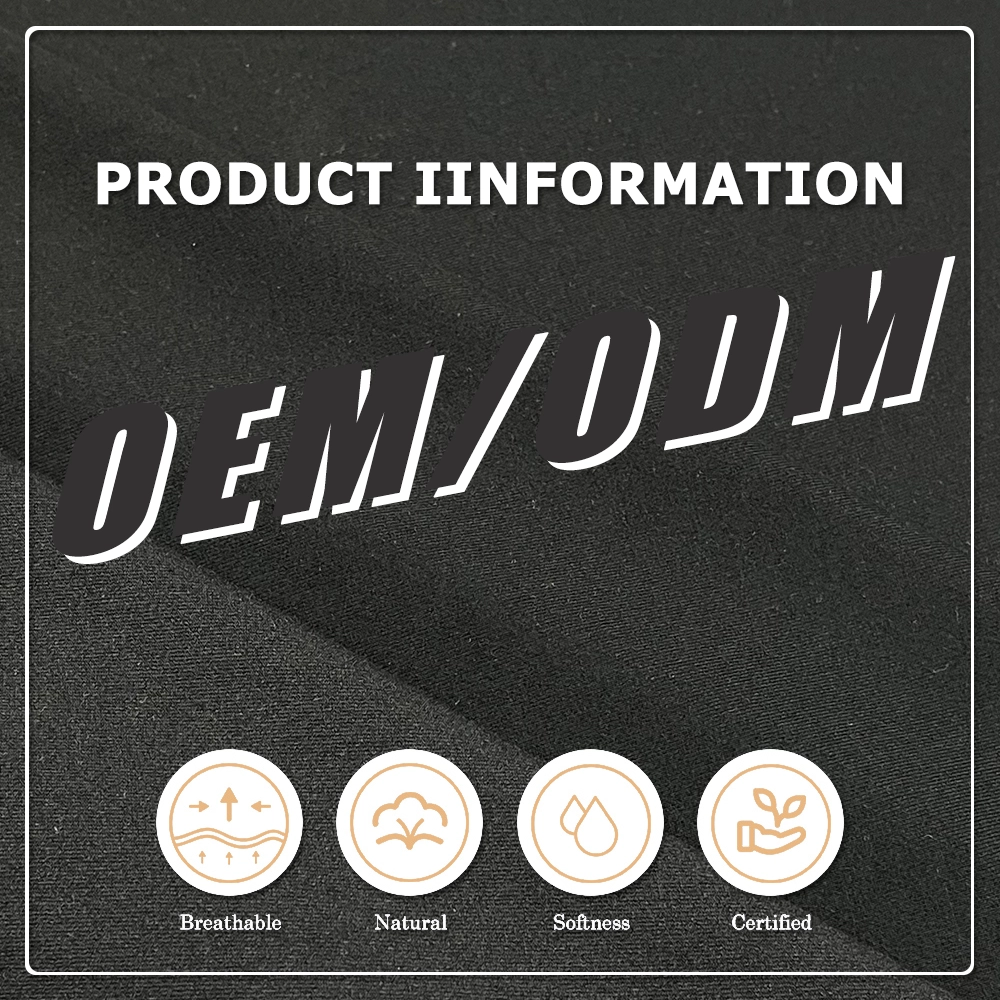 Très résistant à l'usure et à la déformation 280gsm 68% bambou 24% nylon 8% élasthanne jersey adapté aux premiers couches d'hiver