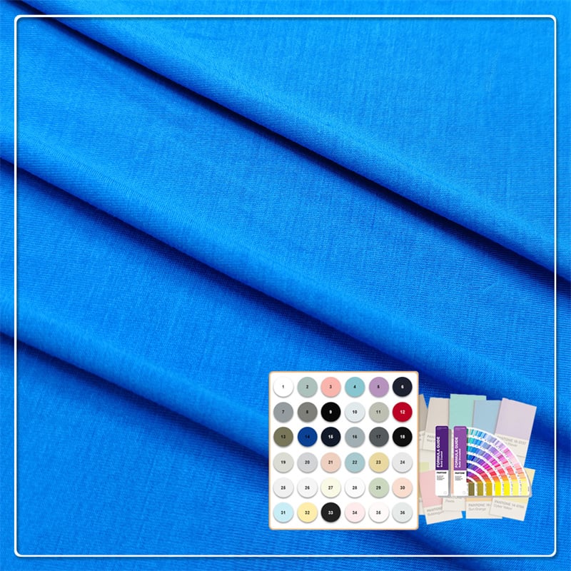 Extremt mjuk och lyxig känsla 180gsm 95% Mikrobambu 5% Spandex jerseyväv lämplig för lyxig underkläder och hemkläder