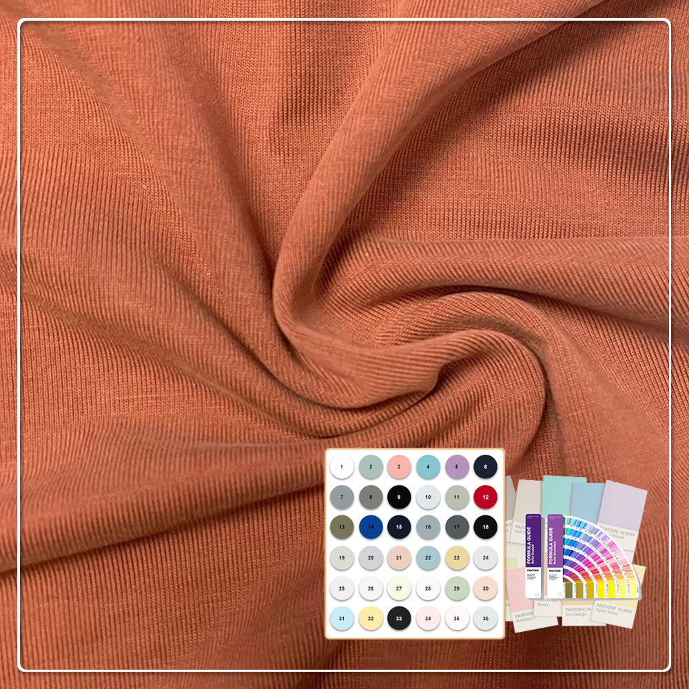 Oeko-Tex Standard 100 Knitting Single Jersey Modal Fabric 220gsm 180cm Width 40s Yarn Count Make-To-Order