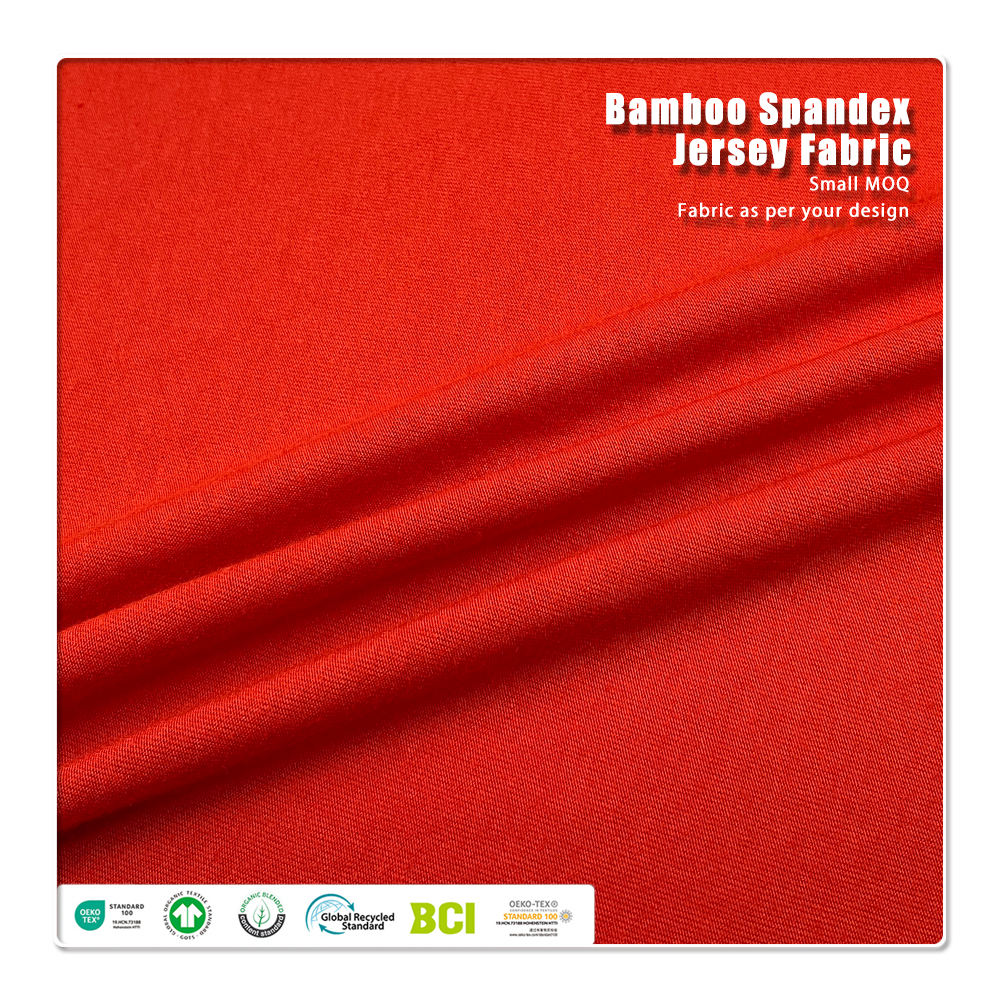 Hemp Bamboo French Terry – Stretch Anti-Bacteria Moisture-Absorbent Eco-Friendly Medium Weight Fabric for Garments