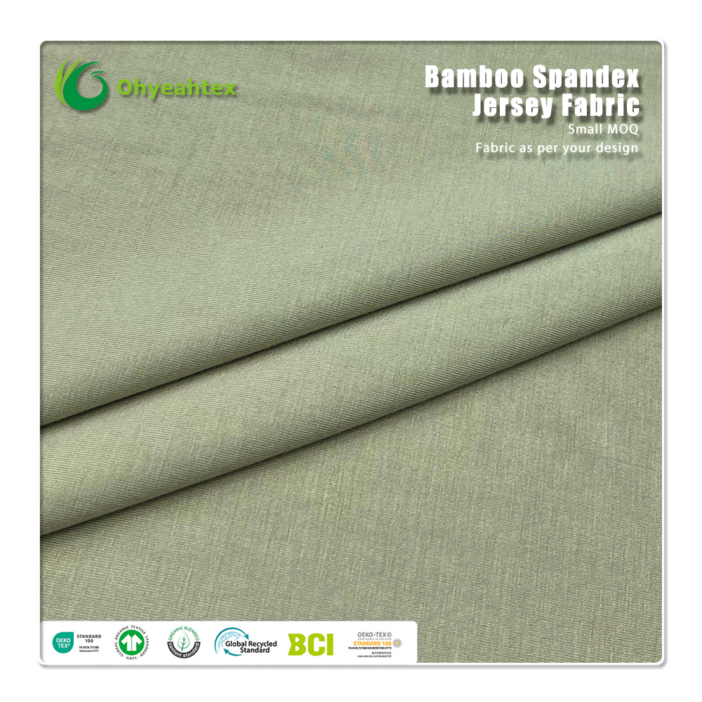 Heavyweight 400gsm Breathable Bamboo Organic Cotton Brushed French Terry Fabric for Sweatshirt