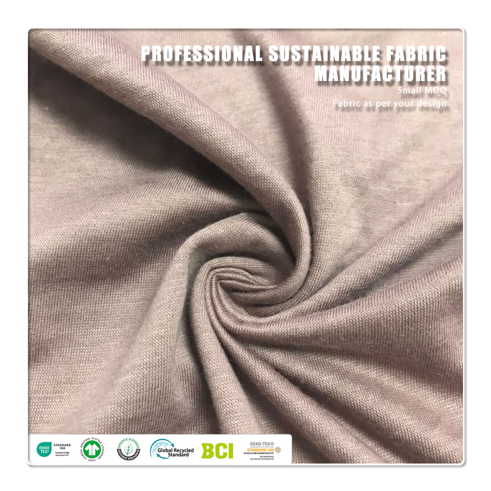 140gsm Organic Cotton Jersey – 100% Organic Cotton, Eco-Friendly Heat-Resistant Lightweight Moisture-Absorbent Fabric for Women's Clothing