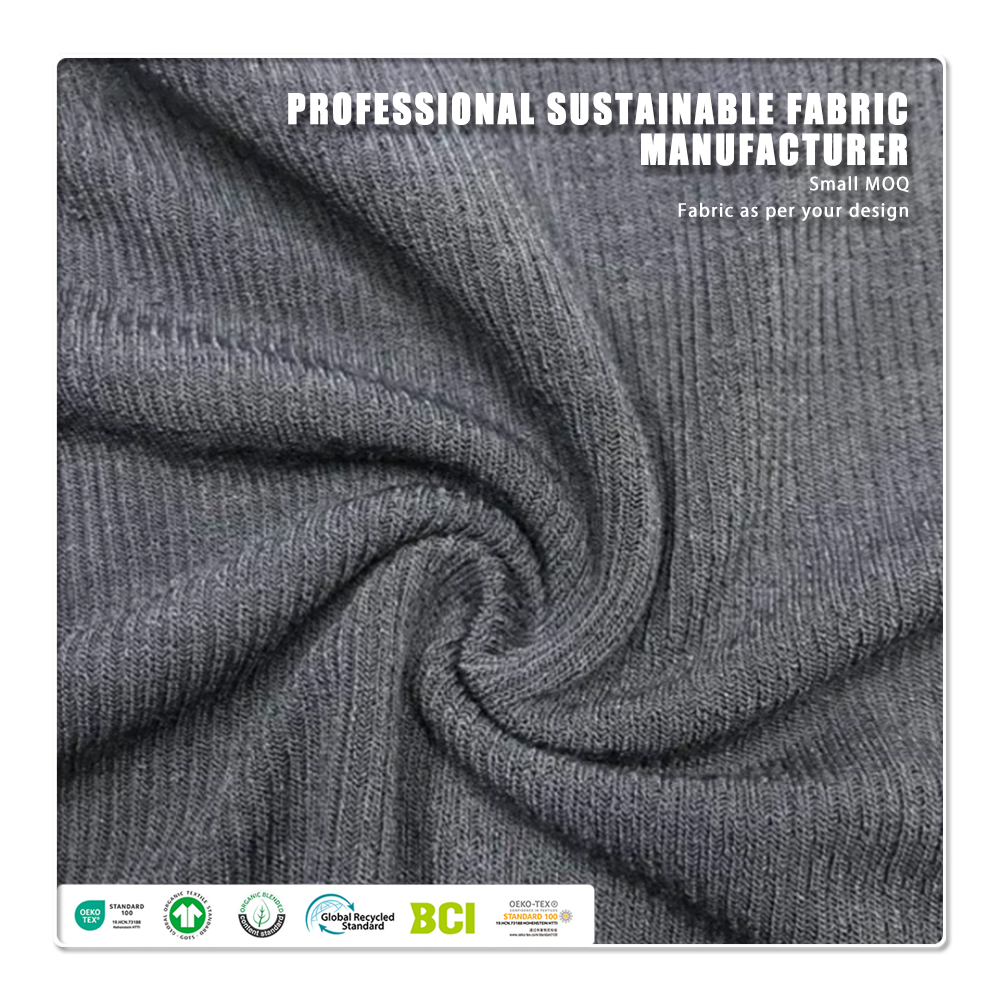 2026: 100 % Modal, 2x2-Rippenstrickstoff, umweltfreundlich und feuchtigkeitsabsorbierend, leicht für Bekleidung und Sportbekleidung