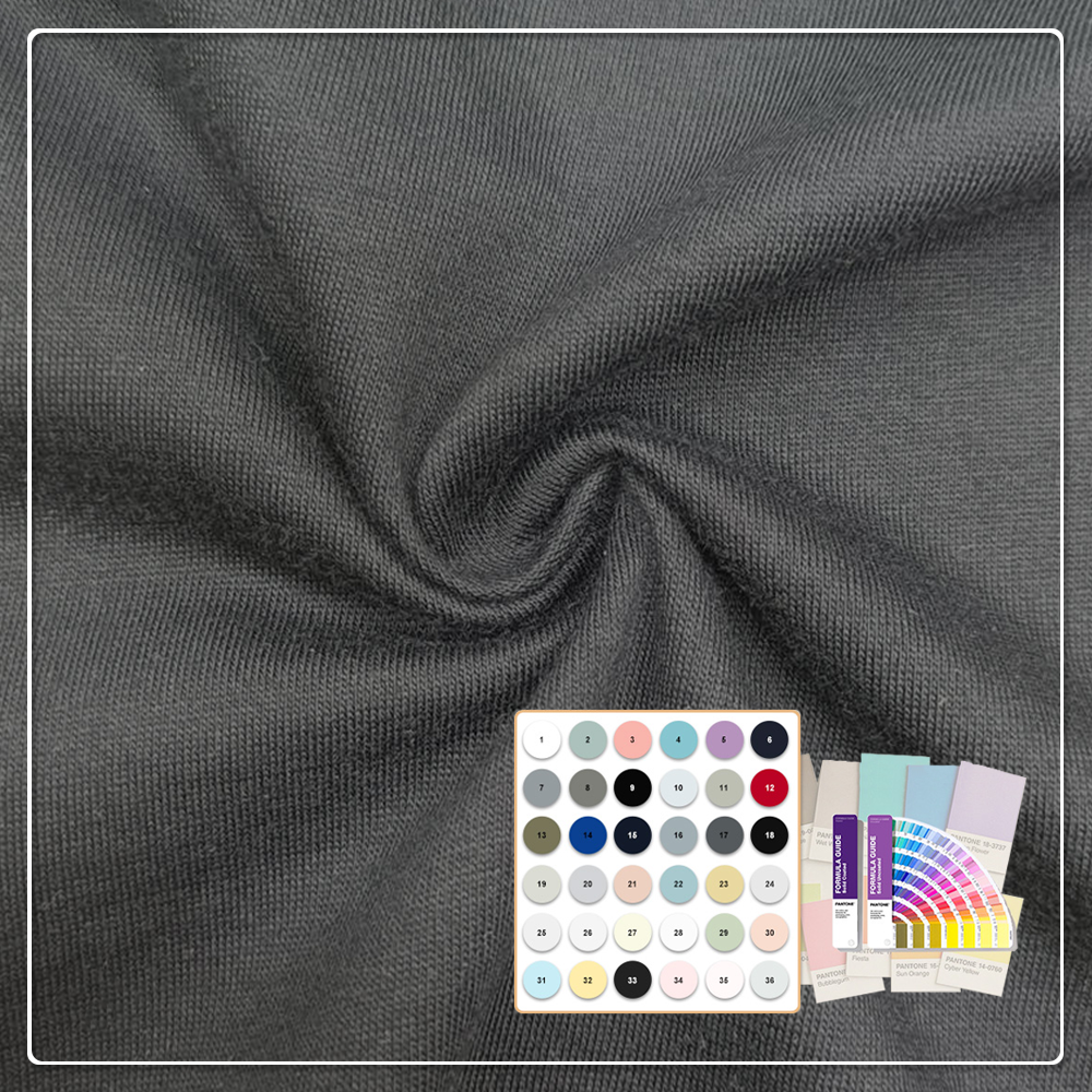 Sustainable 100% BCI Cotton Combed Lightweight Single Jersey Fabric for Customized T-shirts-Make-To-Order