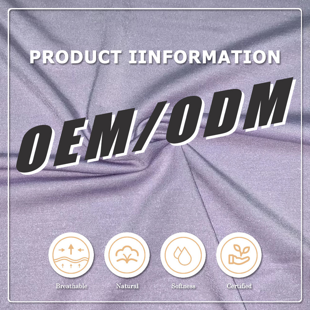 OEM&ODM Eco-friendly, Anti-Pill, Plain Dyed, Single Jersey 95% Viscose 5% Elastane Katamtamang Timbang na Telang para sa Panloob, Gawa Ayon sa Order